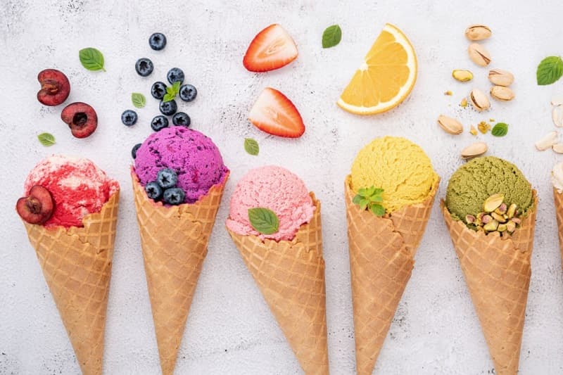 Мороженое шариками